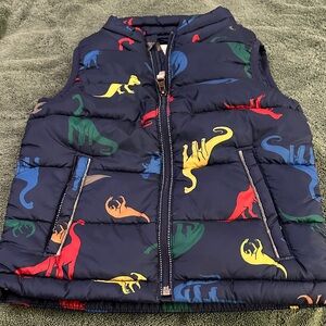 Hanna Andersson Kids Dinosaur Puffer Vest - Multicolor